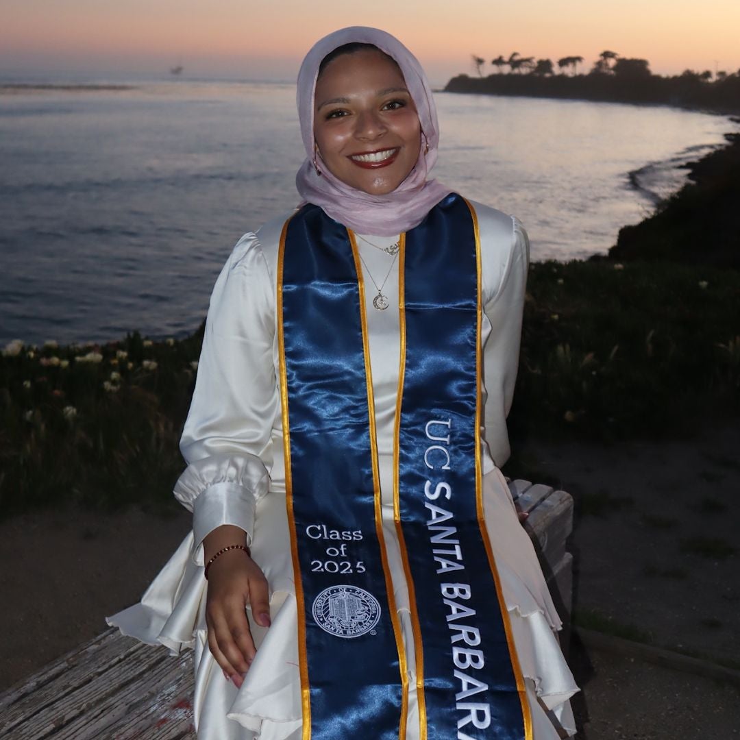 ​​Houda Fliga graduate spotlight in regalia