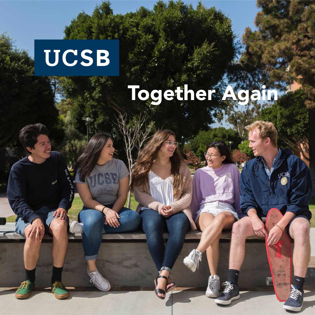 Students together on campus