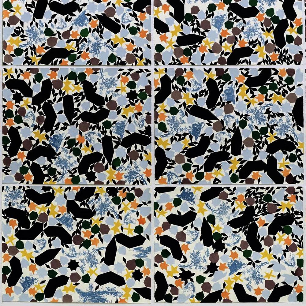 Iman Djouini, "Flutter," 12 hand pulled silkscreen on Rives BFK, 19" x 26" each