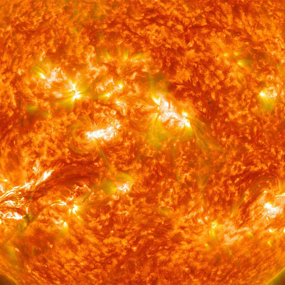 NASA render of the surface of the sun